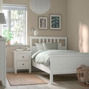 [803.543.80] HEMNES Bed frame, white stain, 120x200 cm