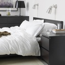 Ikea Malm Bed Frame| Queen Size| High Bed Frame| Black-Brown| Easy Assembly
