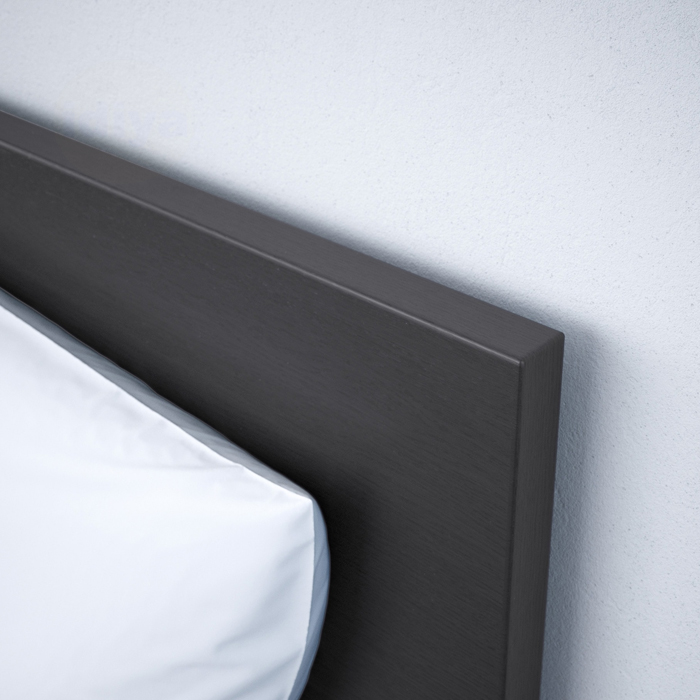 Ikea Malm Super King Bed Frame| Black-Brown| Luroy| High Platform Bed