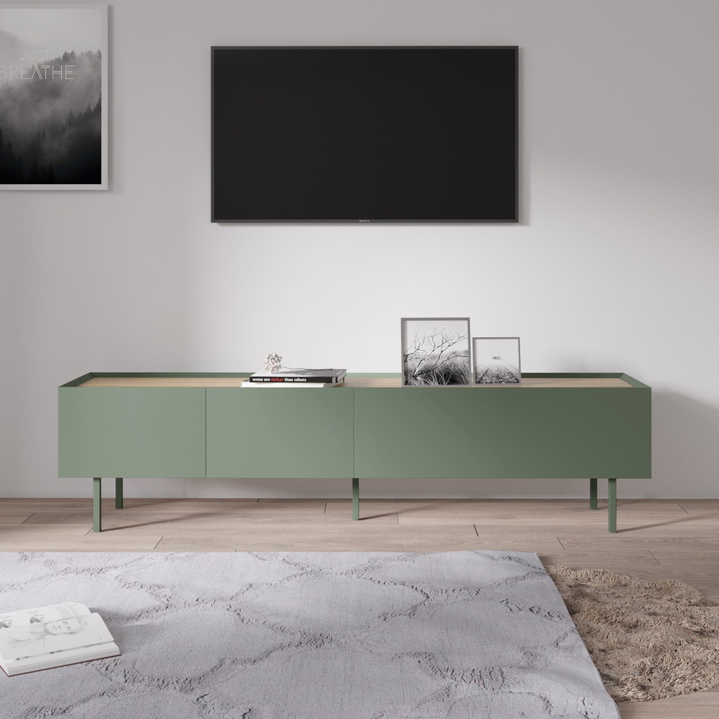 Idiya MARYLAND tv stand with 2 drawers and 1 flap door
