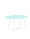 Idiya Acra white round coffee table