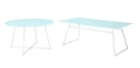 Idiya Acra white round coffee table
