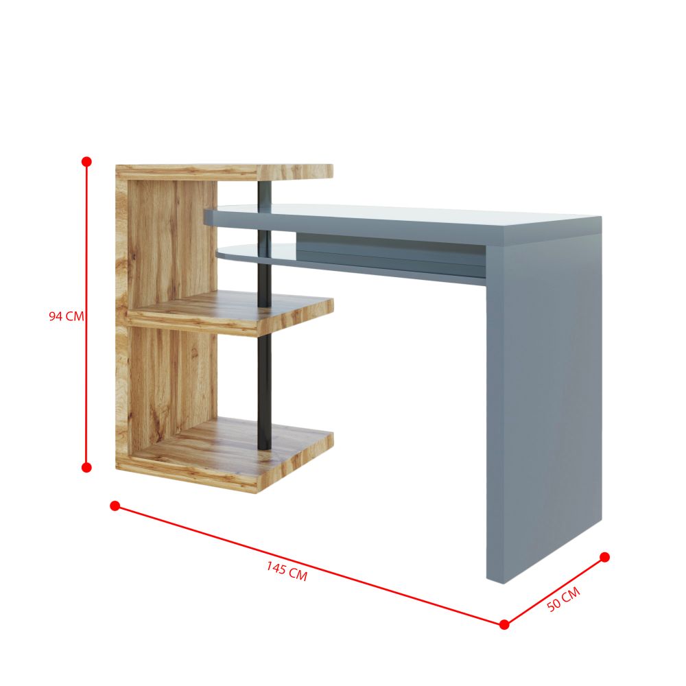 IDIYA Marseille Desk with shelves