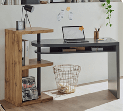 IDIYA Marseille Desk with shelves