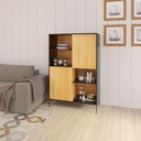 Idiya MINNESSOTA high borad , Black/Oak
