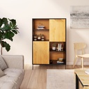 Idiya MINNESSOTA high borad , Black/Oak