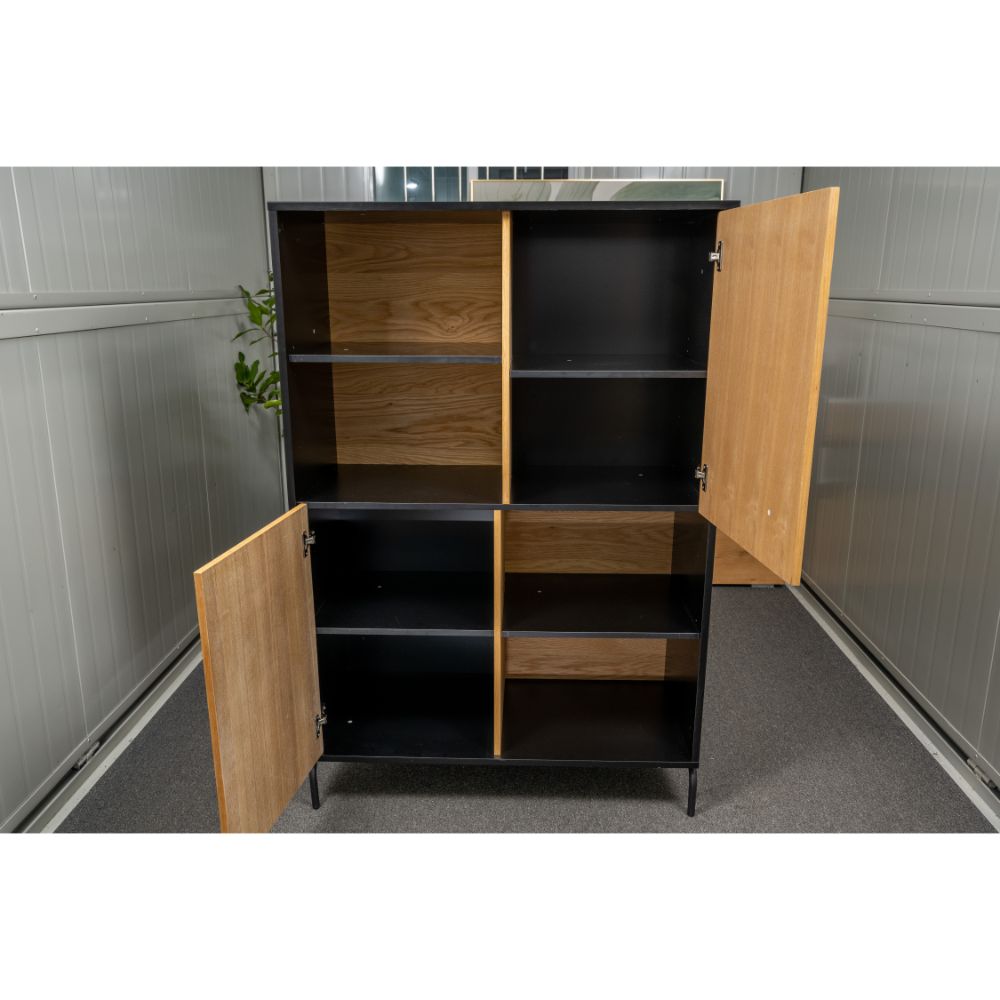 Idiya MINNESSOTA high borad , Black/Oak
