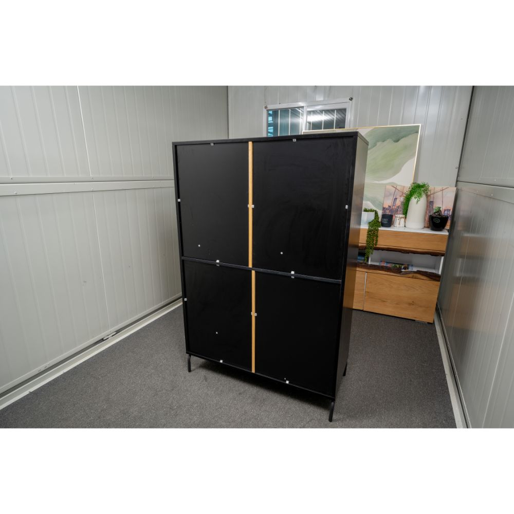 Idiya MINNESSOTA high borad , Black/Oak
