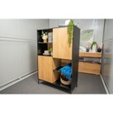 Idiya MINNESSOTA high borad , Black/Oak