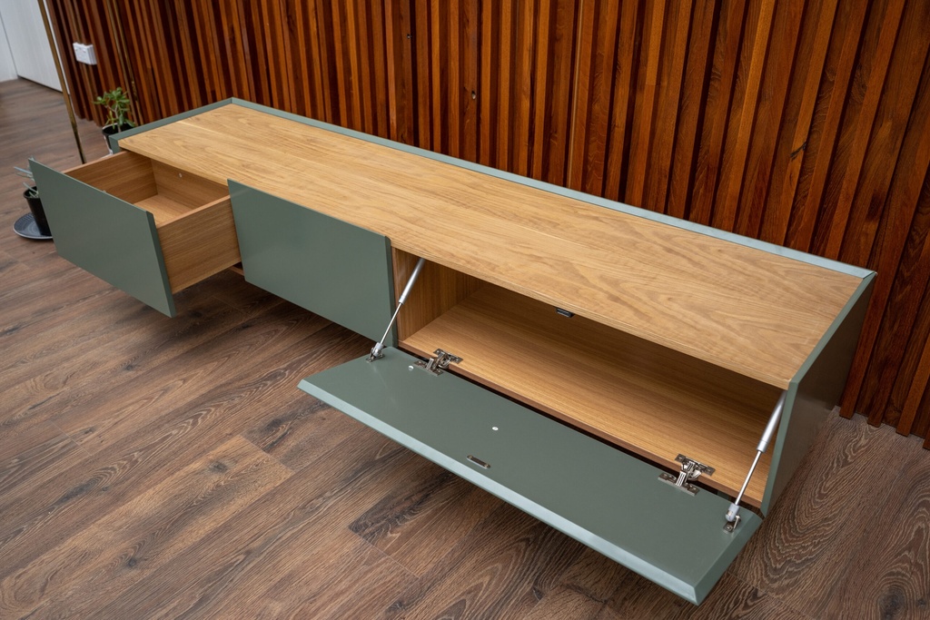 Idiya MARYLAND tv stand with 2 drawers and 1 flap door