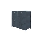 Idiya Grampian drawer storage unit, Black