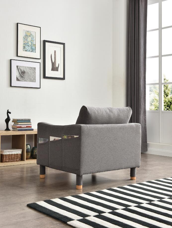 Idiya Zaire Armchair , Dark Grey