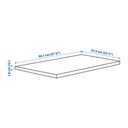 IKEA KOMPLEMENT Shelf, White Stained Oak Effect, 100X58 cm
