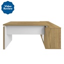  Colombo Corner Workstation Desk - Elm/ White