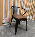 Joel dining chairs,2pc set,brown