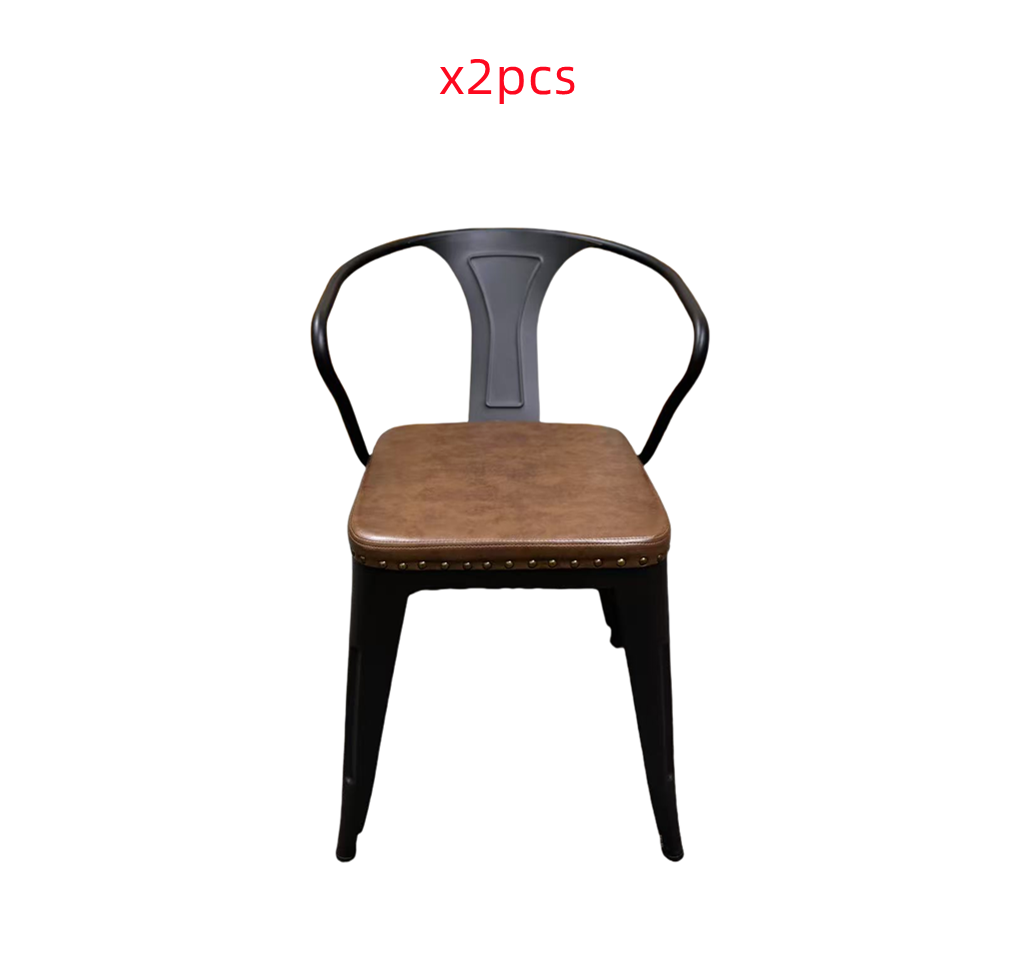Joel dining chairs,2pc set,brown