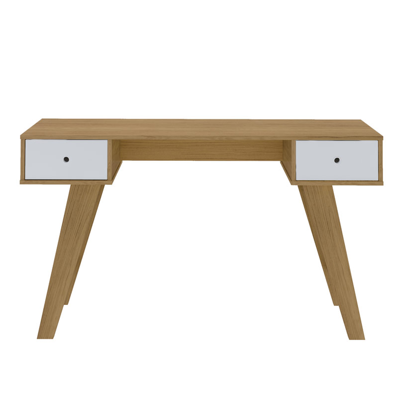 Petropolis Desk - Oak/ White