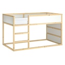 IKEA KURA Reversible bed, white, pine