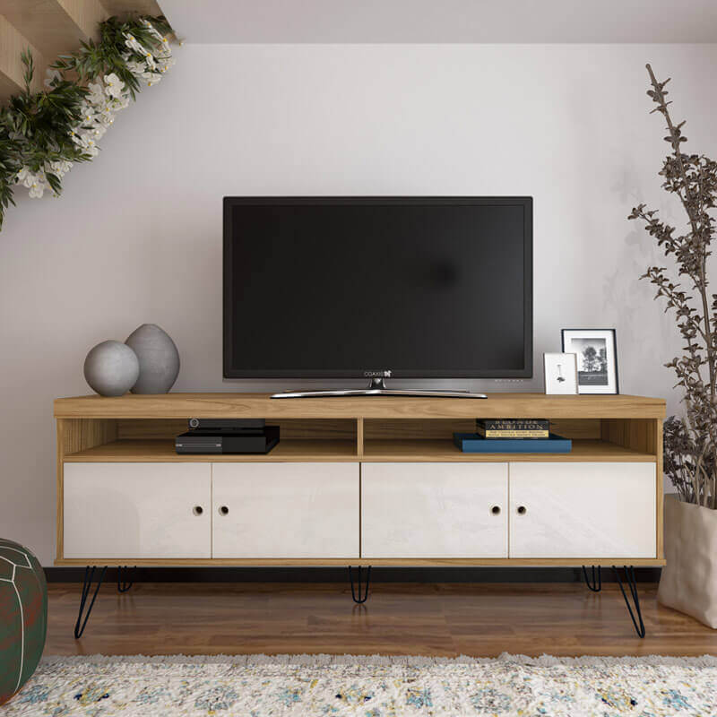 Liberty Tv Stand - Oak/ Off White