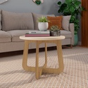 Jundiai Coffee Table - Off White/ Oak