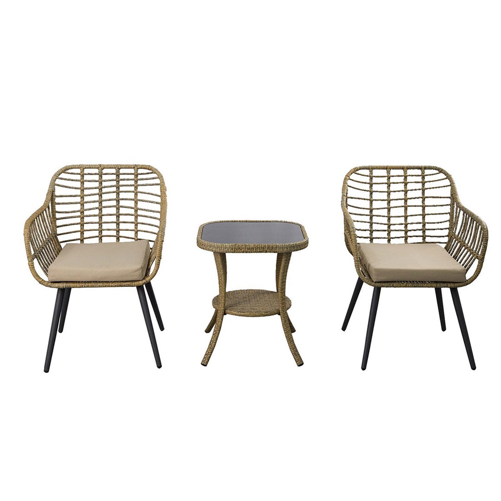 DAVE Outdoor steel frame, PE-Rattan Chair, Aesthetic? Solved!
