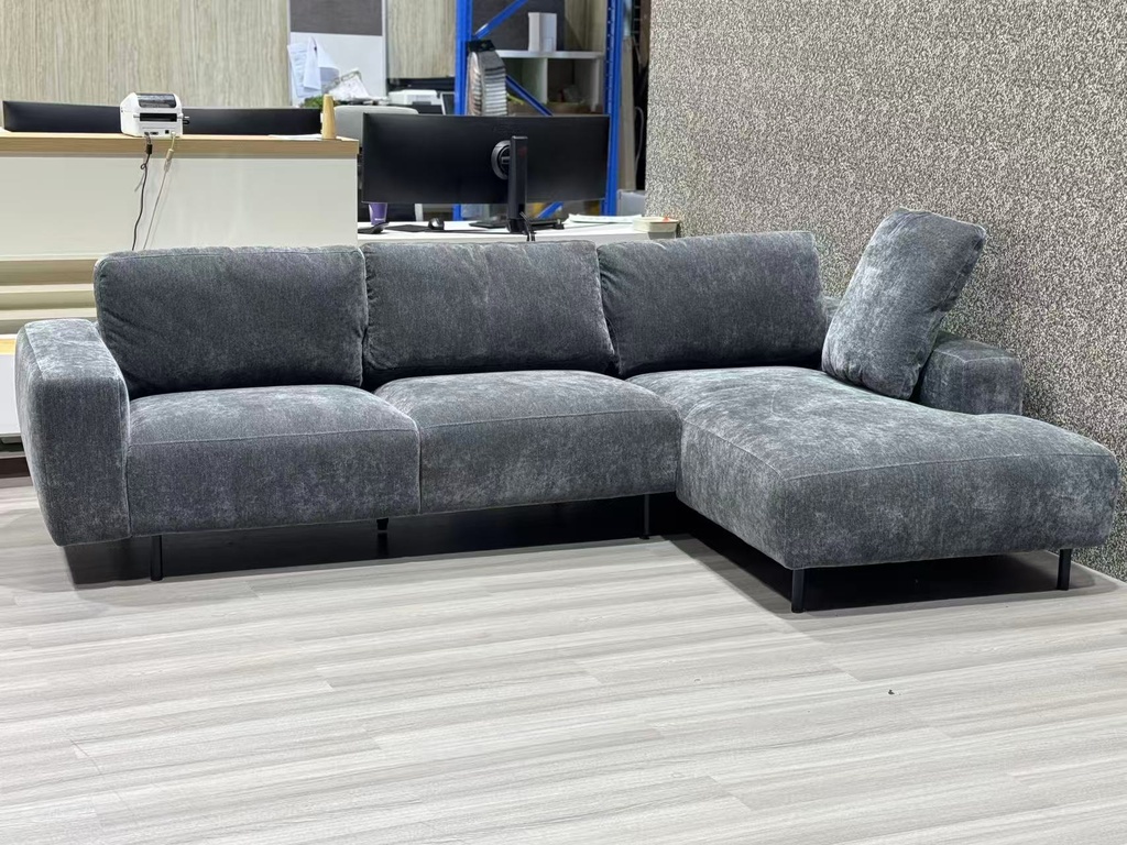 Idiya 3 seater sofa( right chaise),charcoal