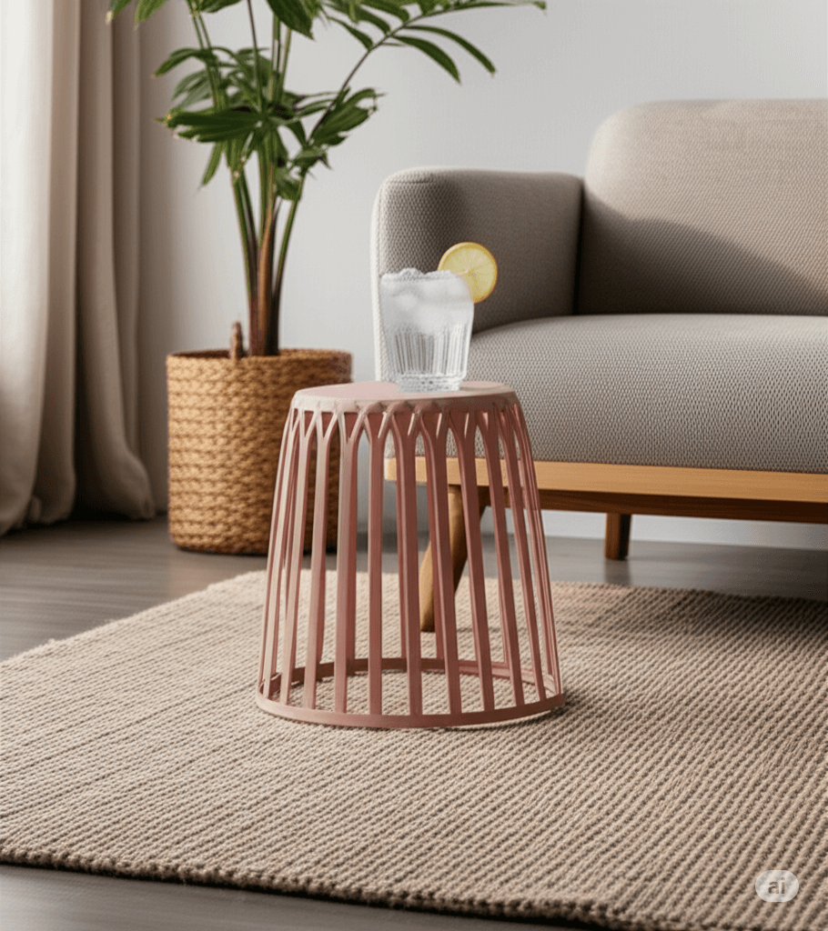PERU Reversible Stool / Bin PINK