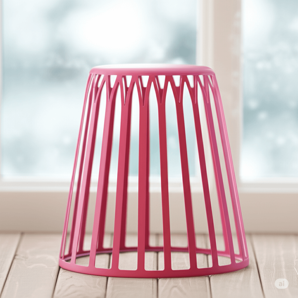 PERU Reversible Stool / Bin PINK