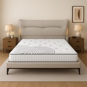 CHARLOTTE Bed, Cream, Pine Wood