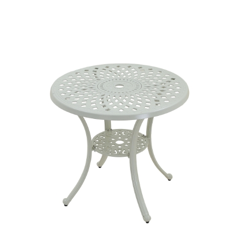 MANDURAH 
SET OF 4 CHAIR & 1 TABLE, dotted white