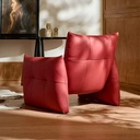 Urashiran Armchair, Pu leather ,Wine