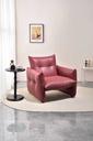 Urashiran Armchair, Pu leather ,Wine