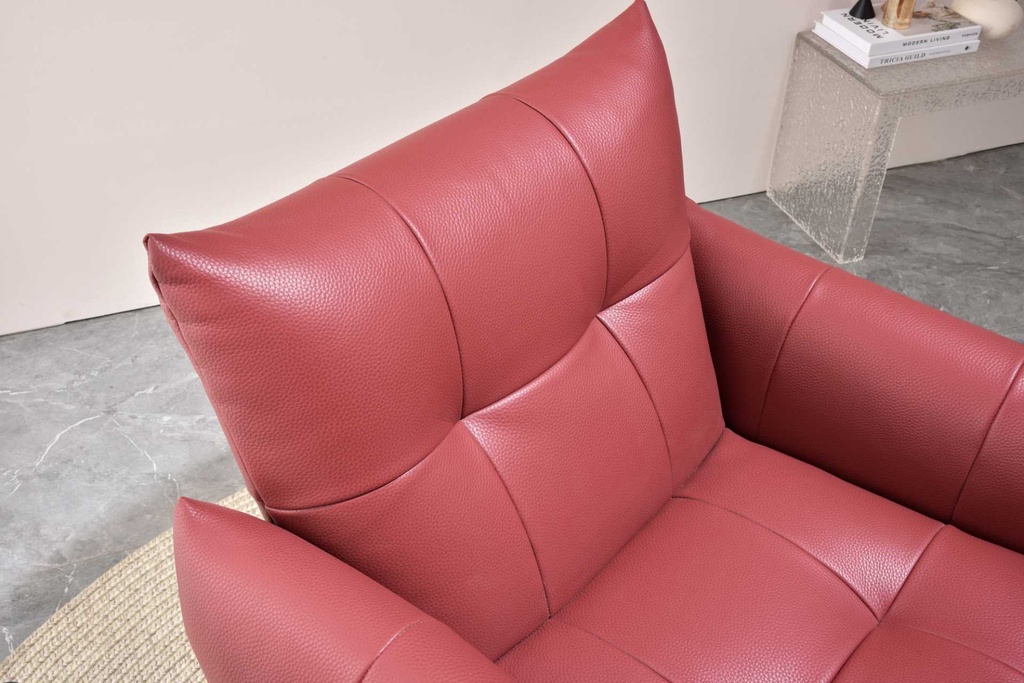 Urashiran Armchair, Pu leather ,Wine