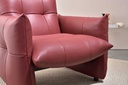 Urashiran Armchair, Pu leather ,Wine