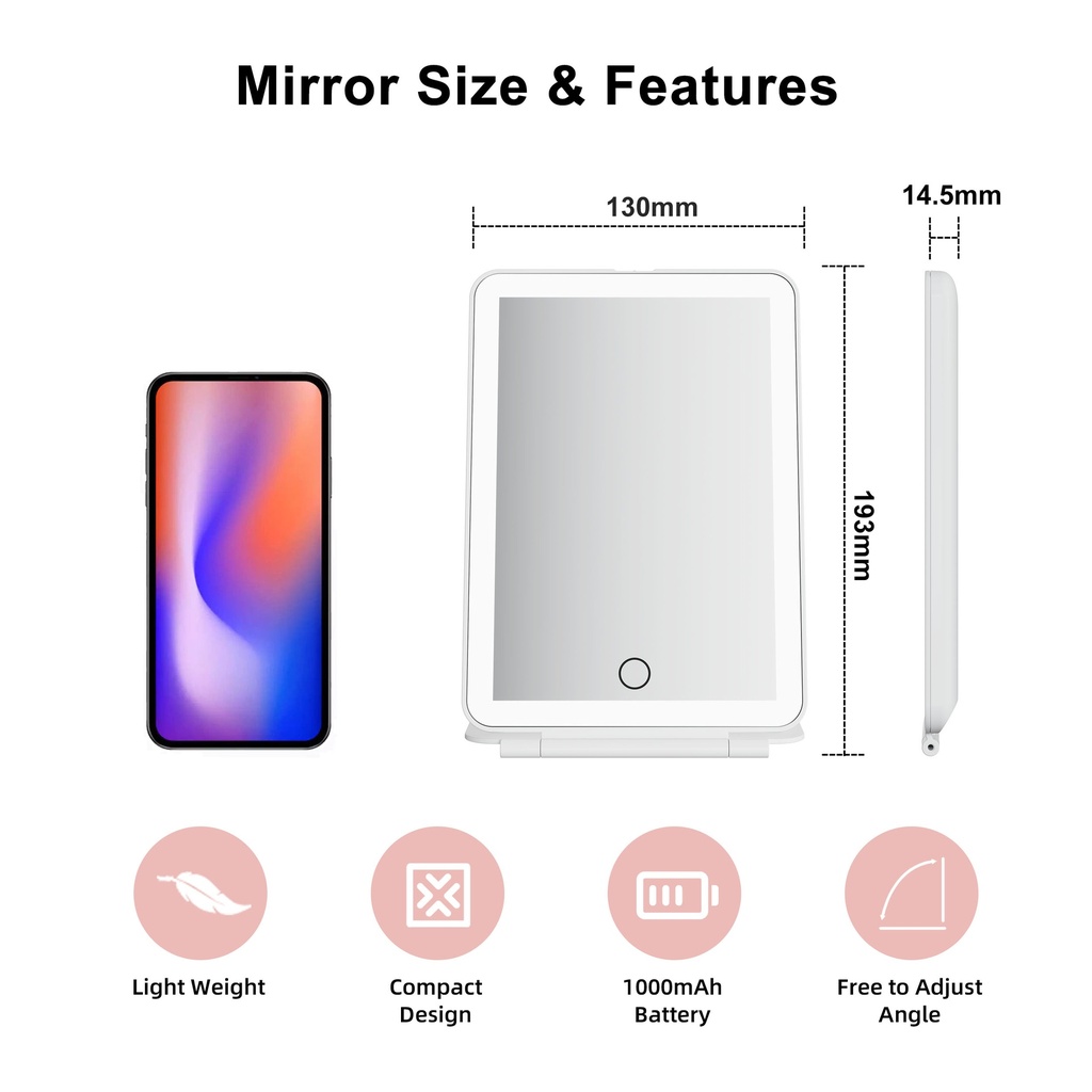 LILY Mirror, Pink