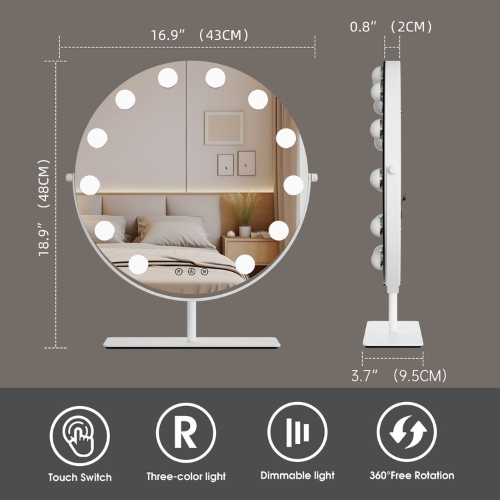 ANTONIA Mirror, Black