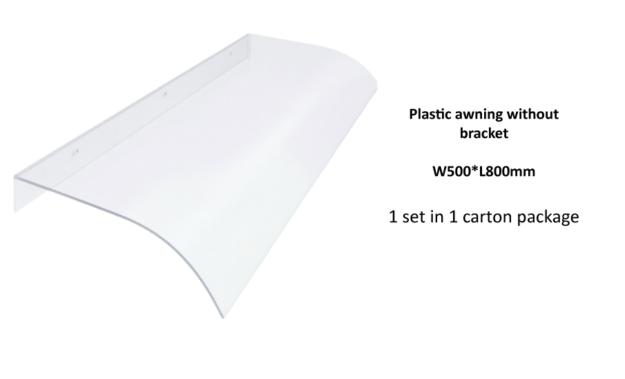 Irabitan Plastic Awning Without Bracket