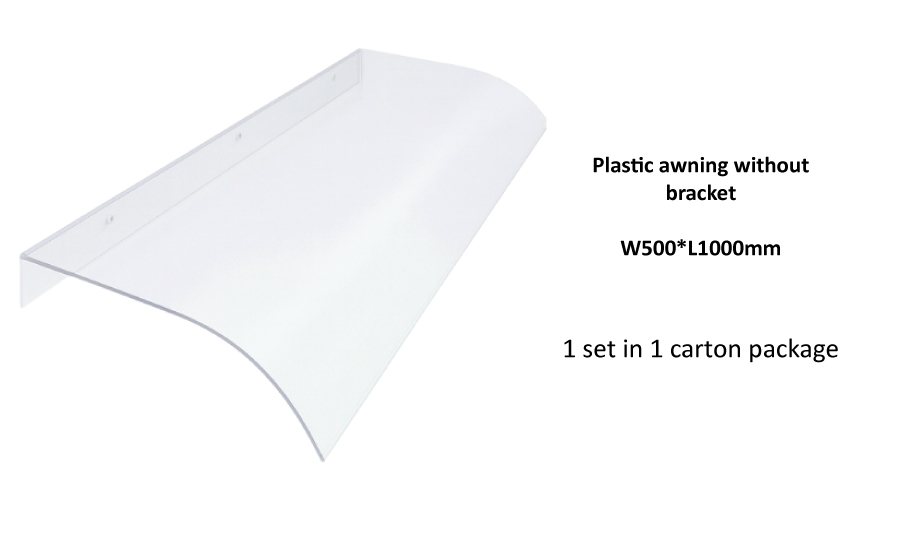 Uramanzon Plastic Awning Without Bracket