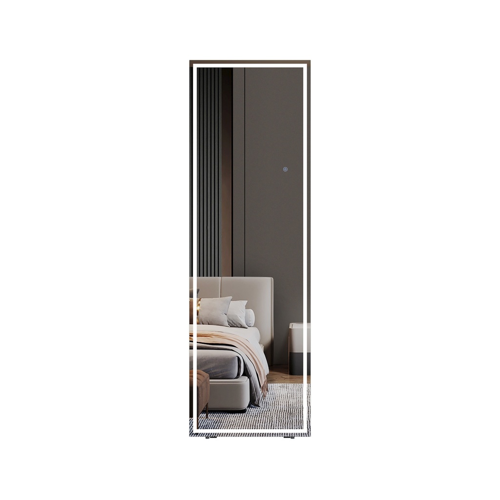 Bella Dressing LED Mirror, White,2.4m Tall
