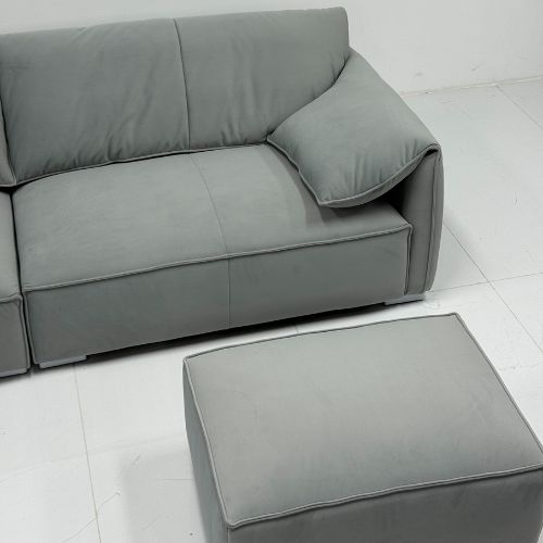 KRISTOPHER Ottoman, Dusty blue