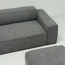 MILWAUKEE Ottoman, Gray 