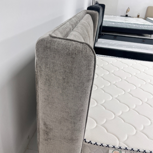 PIERRE Bed, Gray goose