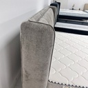 PIERRE Bed, Gray goose