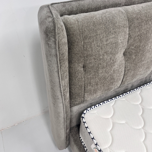 PIERRE Bed, Gray goose