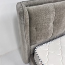 PIERRE Bed, Gray goose