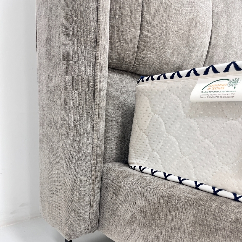 PIERRE Bed, Gray goose