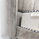 PIERRE Bed, Gray goose
