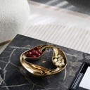 Triple Spiral Fruit Plate - Gold