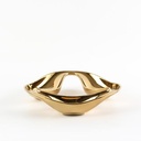 Triple Spiral Fruit Plate - Gold