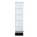 Amakongka Frameless Glass Display Case, black